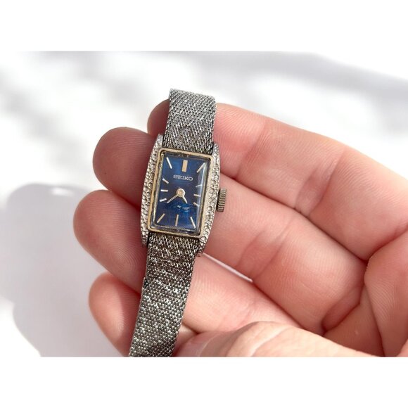 Seiko 11-3189 Silver Mechanical Ladies Vintage Wristwatch - 15mm - WORKS! - Picture 9 of 13